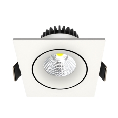 Downlight Velia Tilt LED 10,9W 3000K, 230V firkantet, hvid
