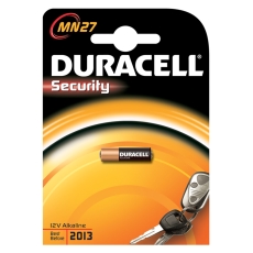 Duracell batteri, SECURITY MN27, 12 V Alkaline, 1 stk.